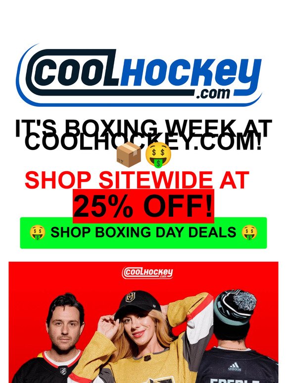 BOXING WEEK CONTINUES! 🚨📦🏒 SAVE 25% SITEWIDE! 🤑