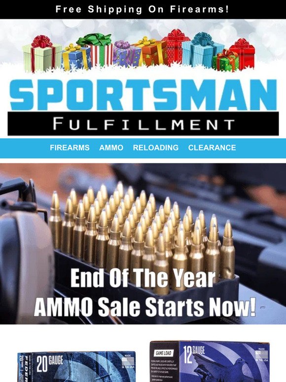 End Of The Year AMMO Sale Starts Now!