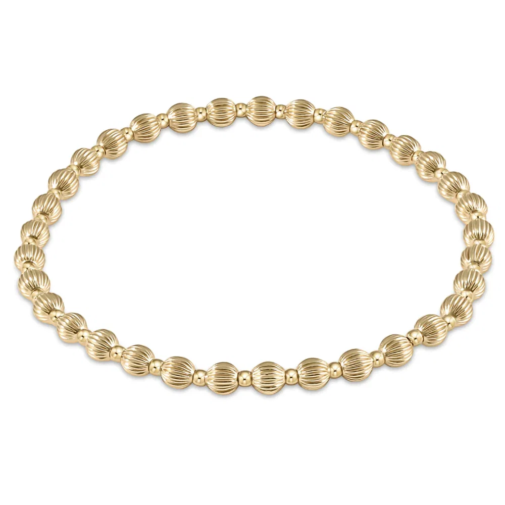 Image of enewton Dignity Grateful Pattern Bead Bracelet - Gold