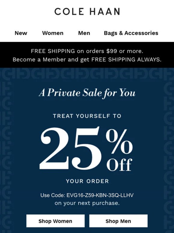 Just for you: 25% off