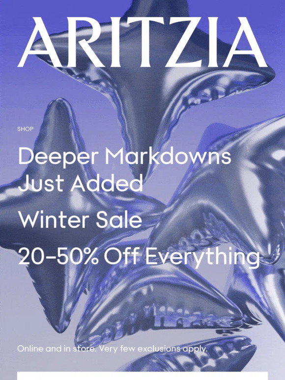Aritzia Email Newsletters Shop Sales, Discounts, and Coupon Codes