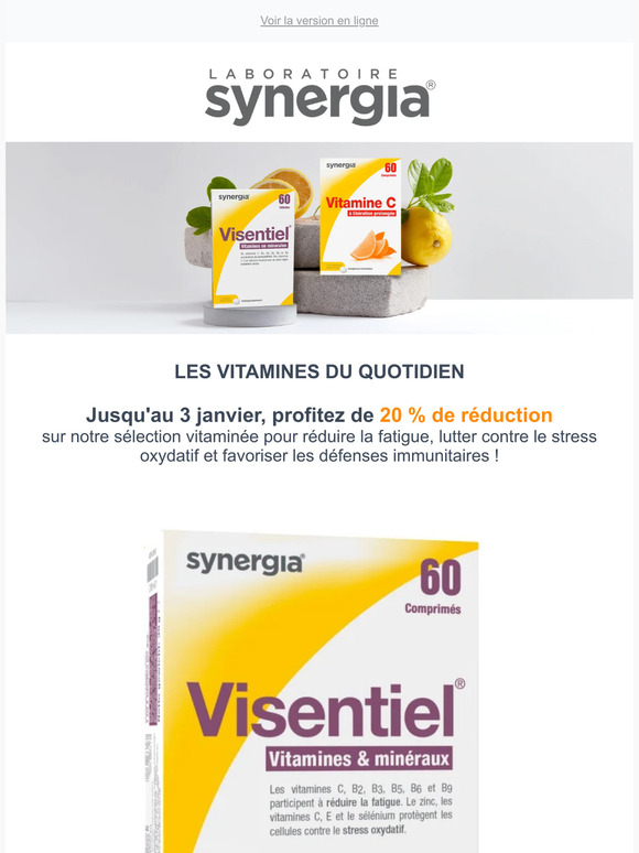 Profitez de -20 % sur nos sélections de décembre : vitamines et sphère digestive !