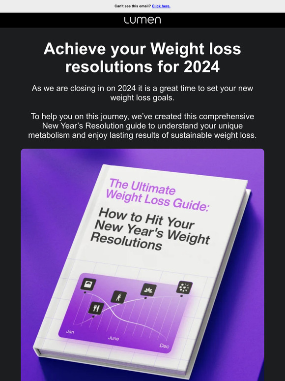 Lumen Reach your weight loss resolutions for 2024 Milled