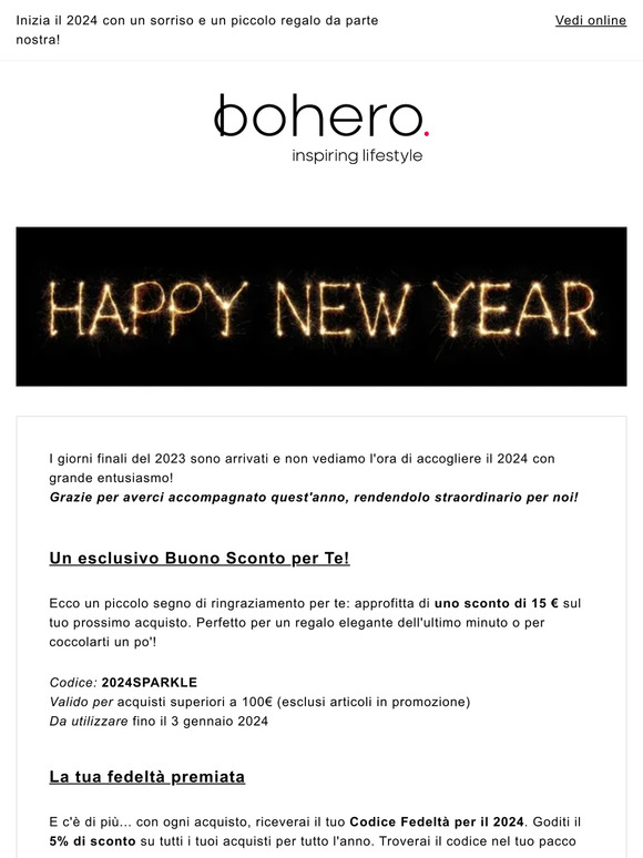 Inizia il 2024 con un sorriso e un piccolo regalo da parte nostra!