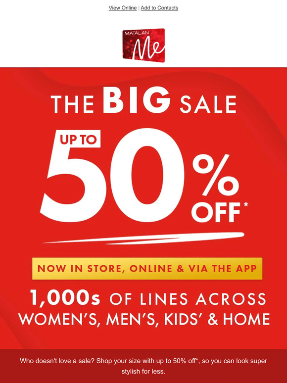 Matalan What's that? A sale in YOUR size?🙌 Milled