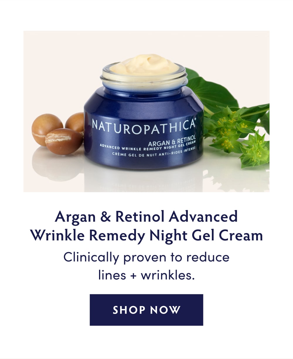 Argan & Retinol Advanced Wrinkle Remedy Night Gel Cream: Clinically proven to reduce lines + wrinkles.