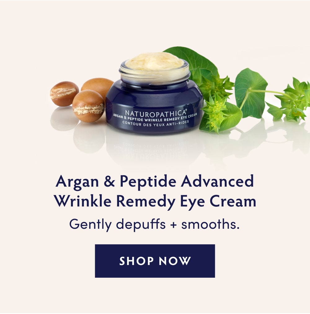 Argan & Peptide Advanced Wrinkle Remedy Eye Cream: Gently depuffs + smooths.