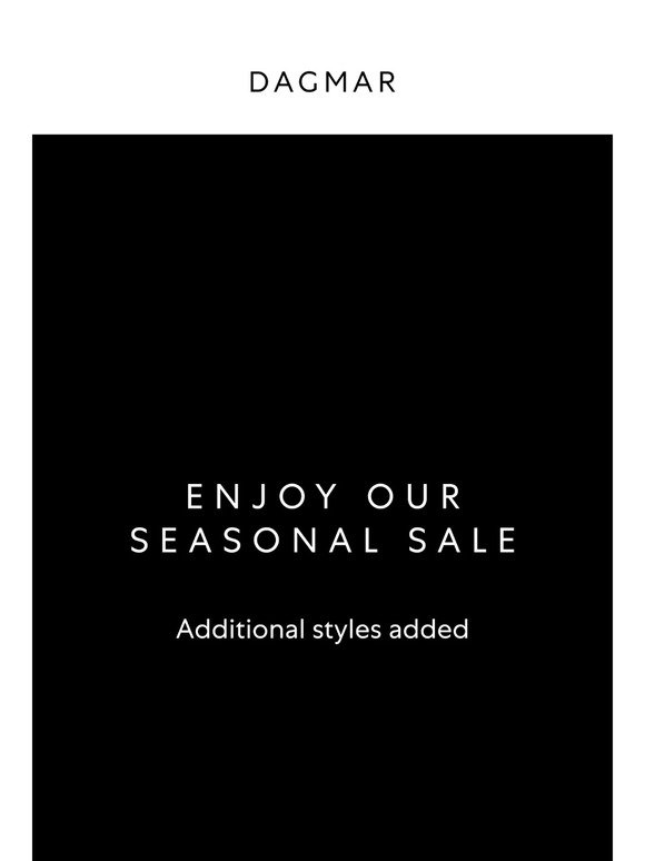 Additional Styles Added to Sale