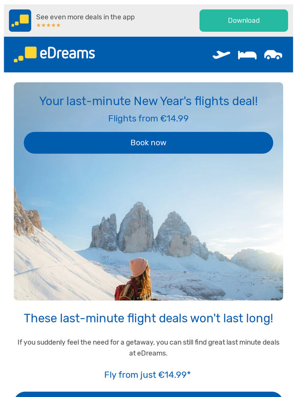 ✨❄️ End the year with great flight deals!