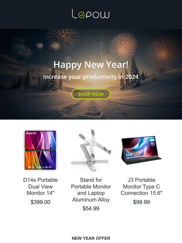 Happy New Year from New Dual View Monitor