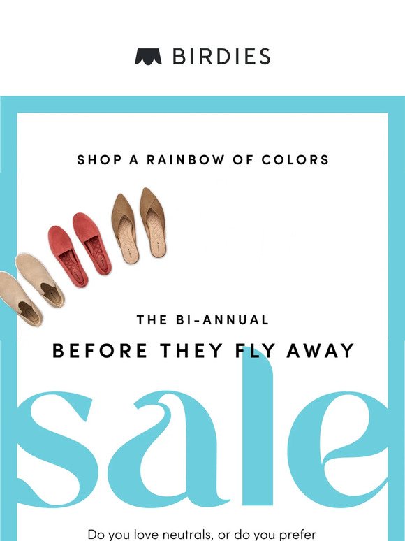 Shop our sale shoes in the exact color you love! 💙