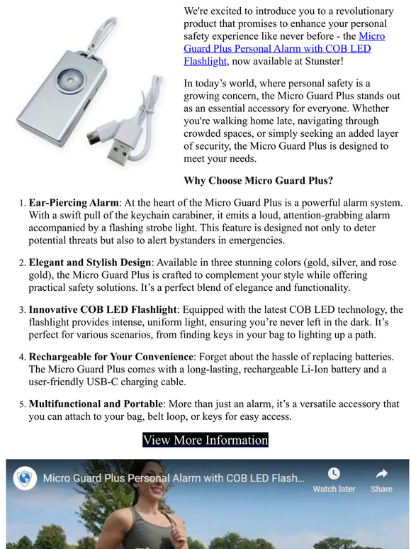 Introducing the new Micro Guard Plus Personal Alarm