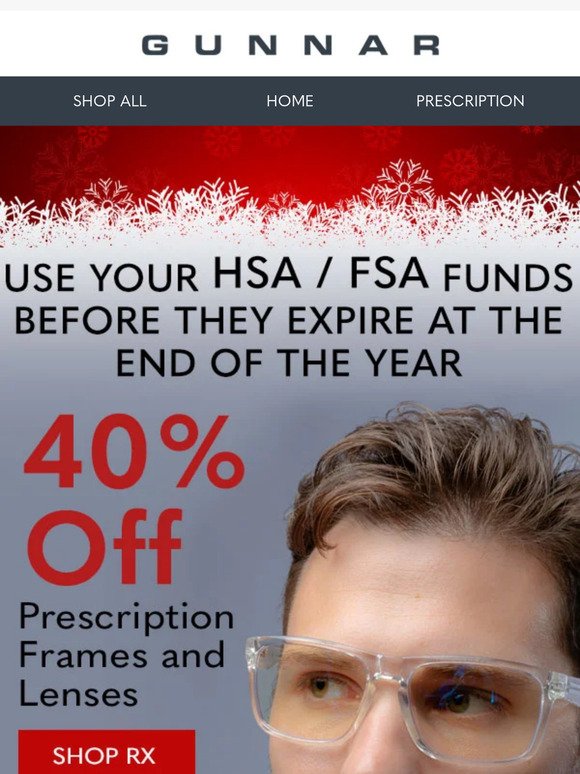🔔 Deck the Halls with 40% off all RX!