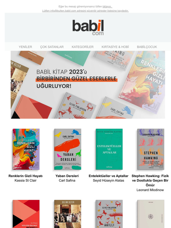 Babil Kitap 2023'ü birbirinden güzel eserlerle uğurluyor!
