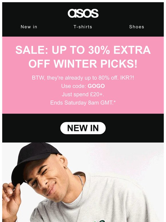 Sale: up to 30% extra off winter picks 🌨️