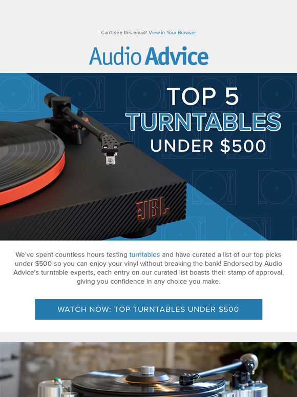 Audio Advice 🎶Top 5 Turntables Under 500 for 2024 Milled