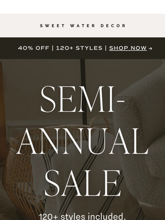 Going FAST! ⚡️ 40% OFF over 120 styles