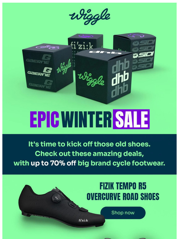 Up to 80% off incredible cycle shoes