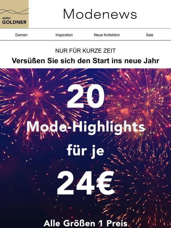 🎆 20 Mode-Highlights für je 24€