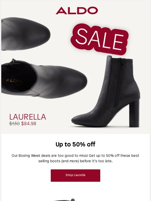 Those boots you wanted are on sale