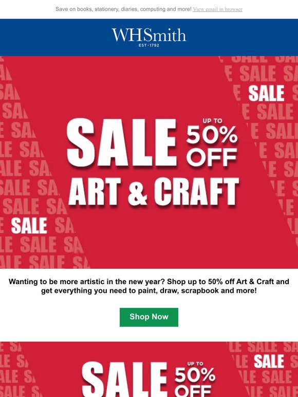 Art & craft sale - Now live 🌟