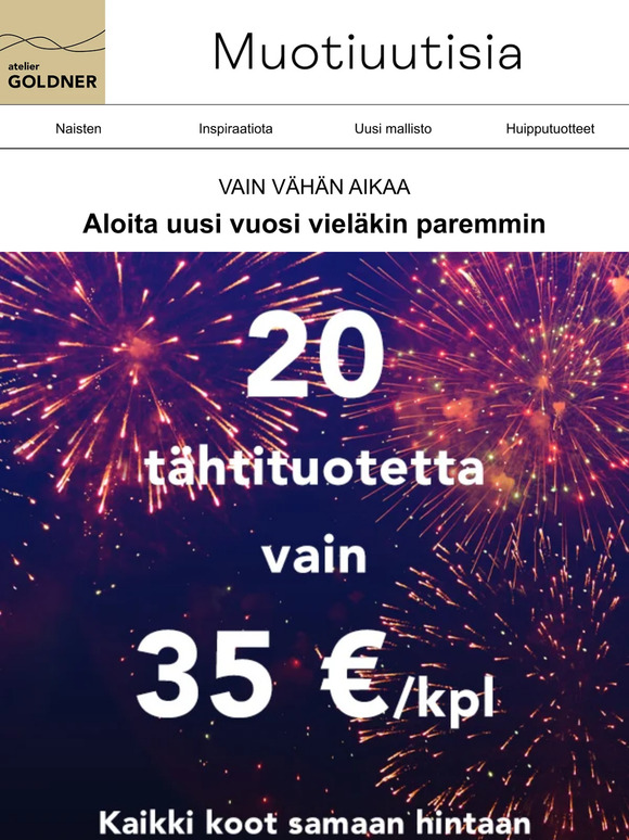 🎆 20 tuotetta 35 €/kpl
