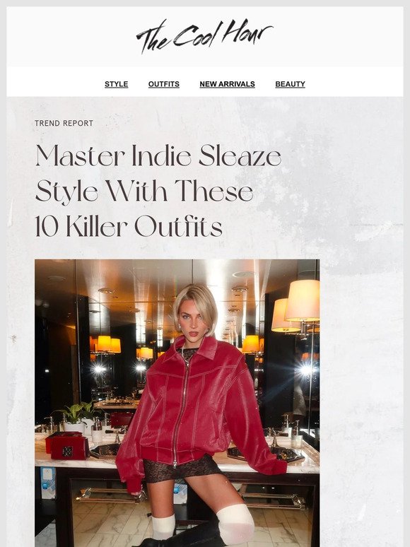 Master Indie Sleaze Style With These 10 Killer Outfits