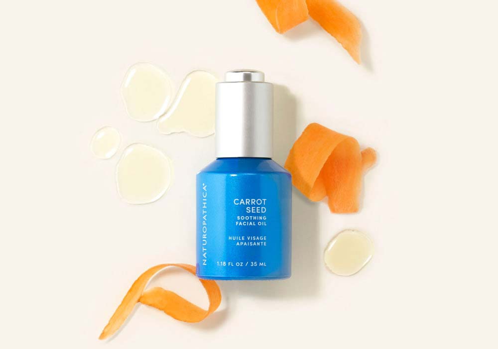 Carrot Seed Soothing Facial Oil. A moisturizing formula with Carrot Root extract to calm irritation + redness.