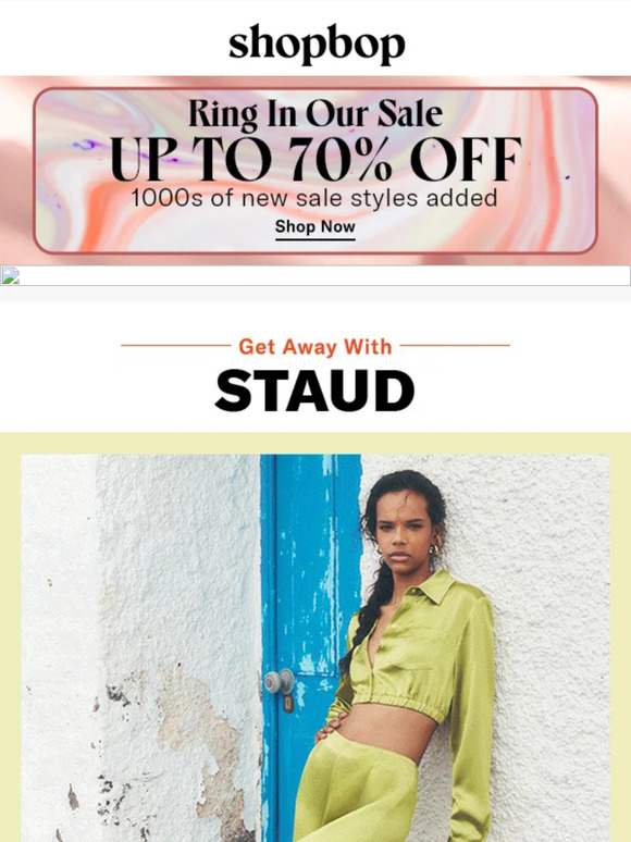 Shopbop Email Newsletters Shop Sales, Discounts, and Coupon Codes