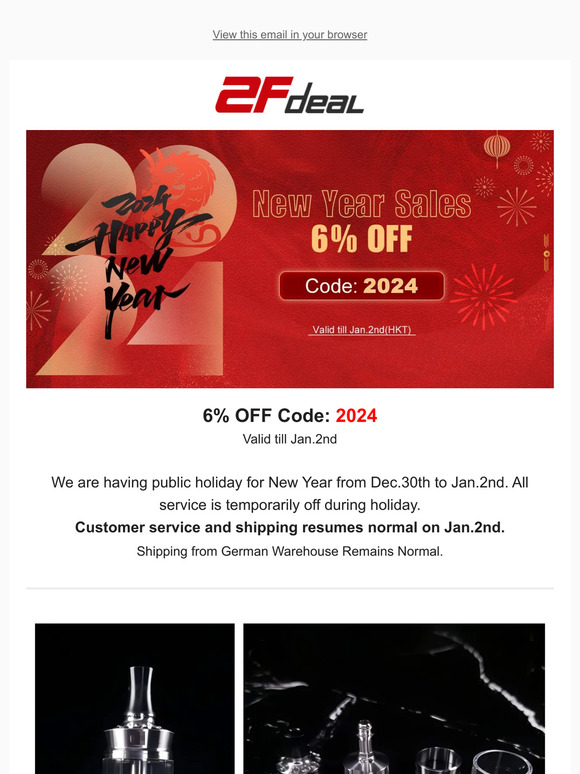 2Fdeal: New Year Sales & New product recommendations!