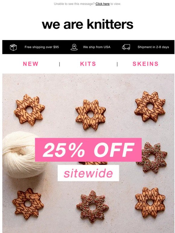 25% OFF sitewide ❄️ Winter Sale!