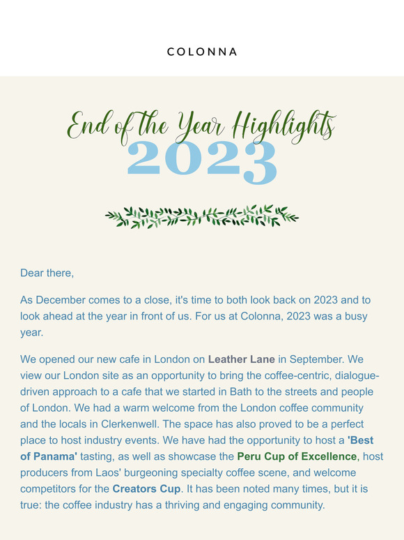 2023 HIGHLIGHTS: From Colonna