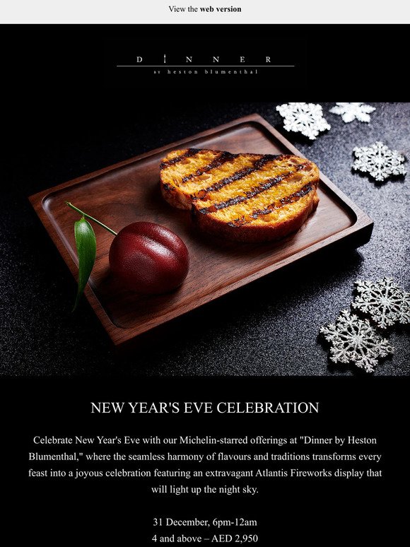 New Year's Eve With Michelin-Starred Magic