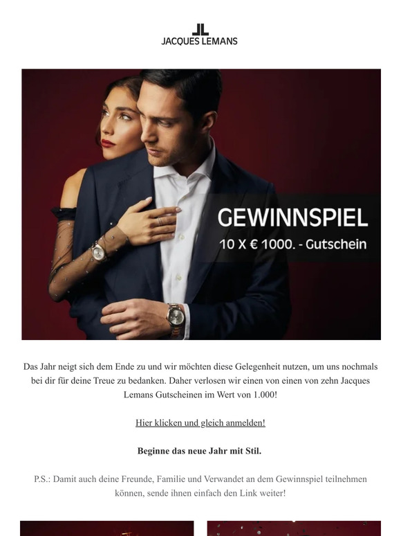 Glanzvoll ins neue Jahr - jetzt gewinnen! 😍