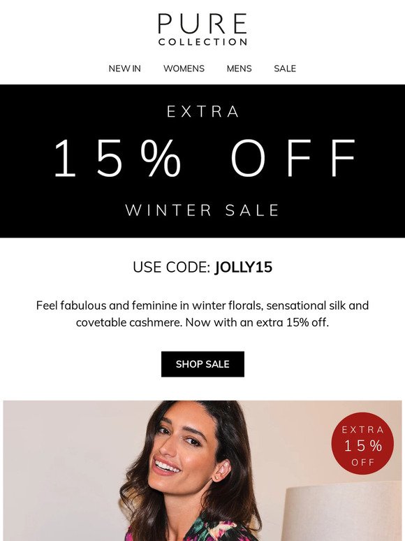 Offer Continues | Extra 15% Off Winter Sale