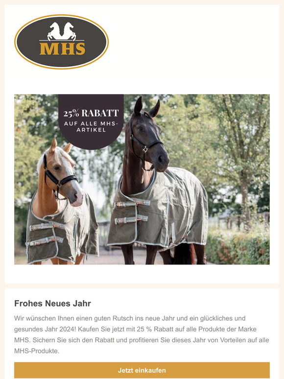 25 % Rabatt auf alle MHS-Produkte