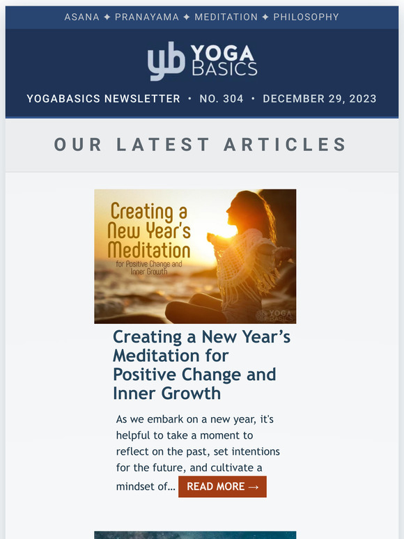 Yoga Basics News #304 • December 29, 2023
