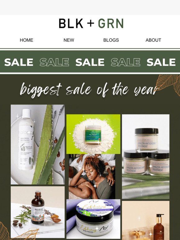 End the Year with a Bang! Exclusive Sale on BLK+GRN Products✨