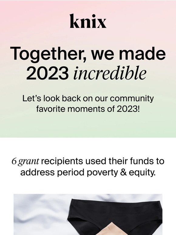 We did a lot in 2023 thanks to YOU