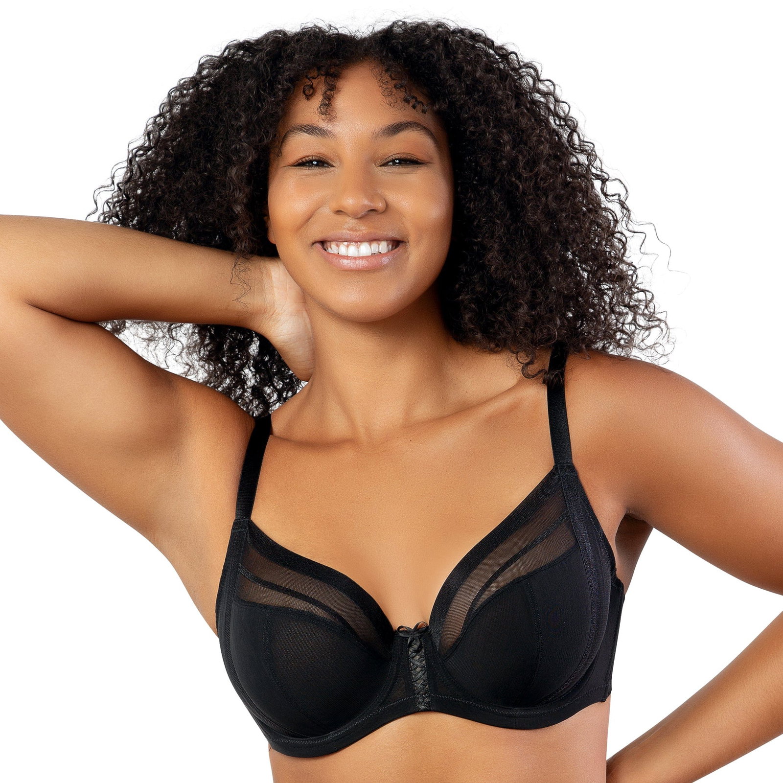 Image of Shea Plunge Unlined Bra - Black