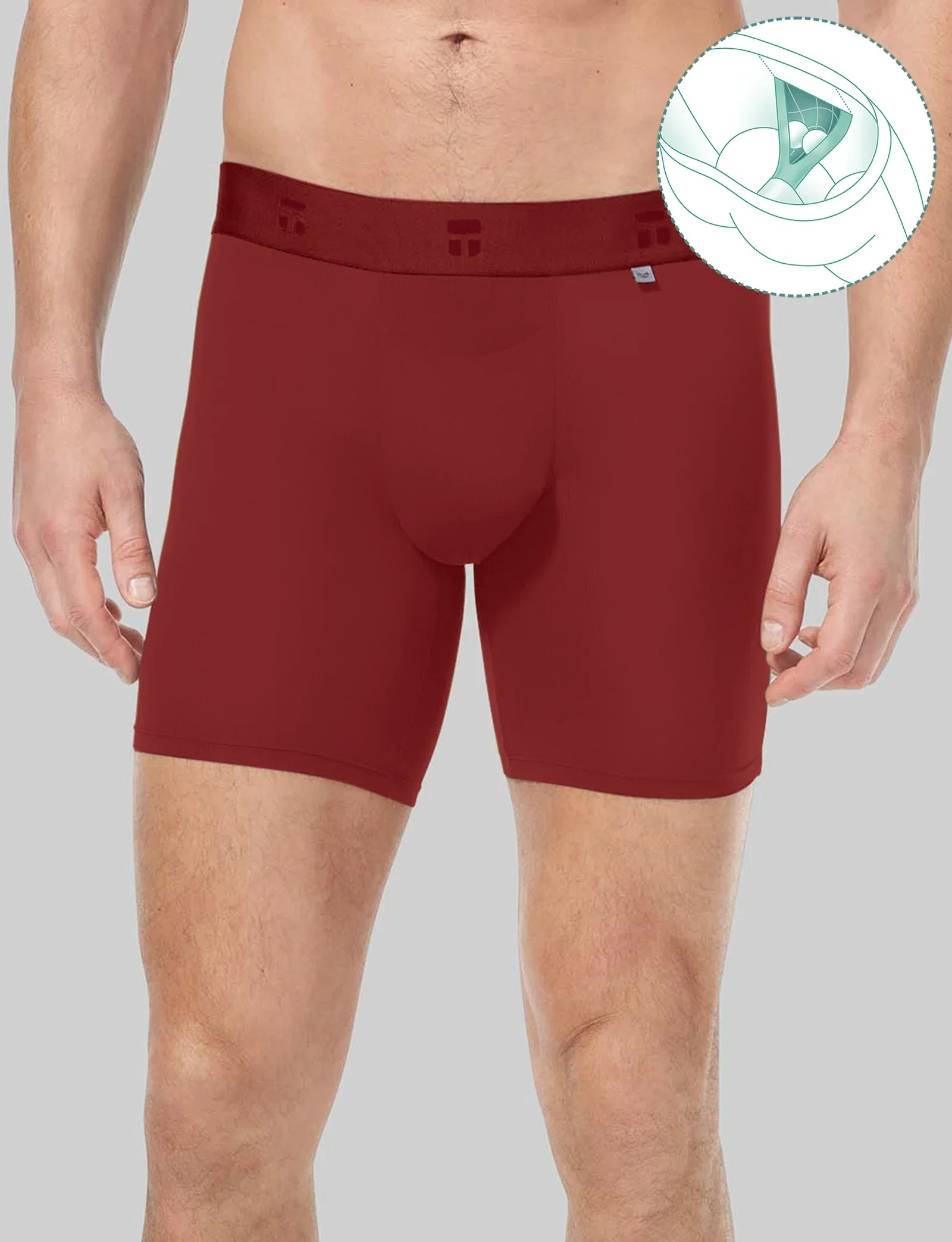 Image of Air Hammock Pouch™ Mid-Length Boxer Brief 6"