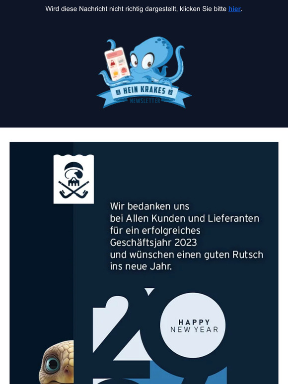 Tauchsport Heinemann wünscht Dir einen guten Rutsch ins neue Jahr
