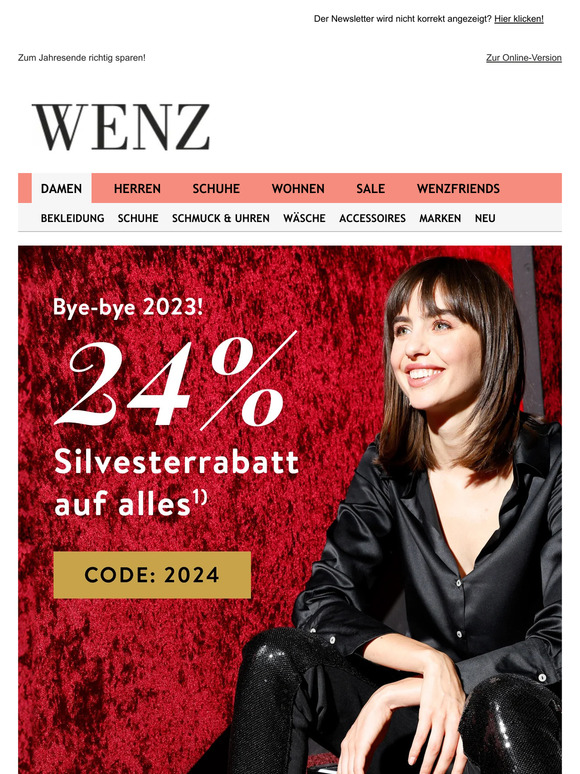 🚀 Silvesterknaller: 24% Gutschein auf ALLES
