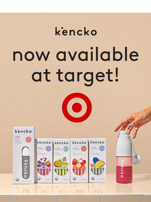 kencko is now available at Target!