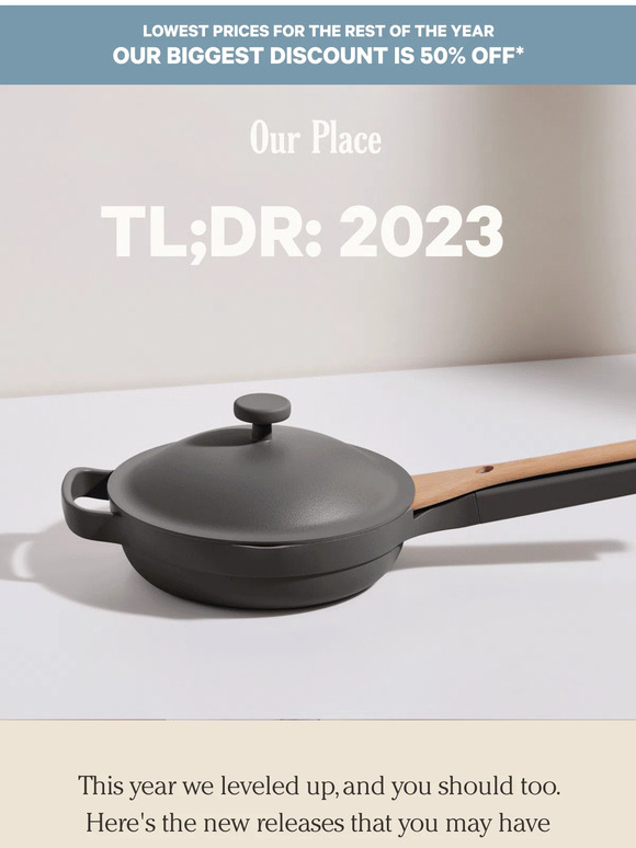 Our Place launches: Tiny Cast Iron Always Pan, Fearless Fry and more