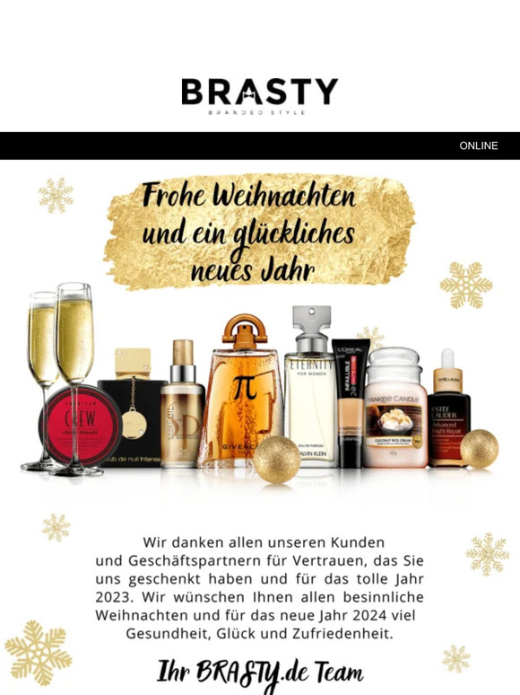 Frohes neues Jahr wünscht Ihnen Brasty.de