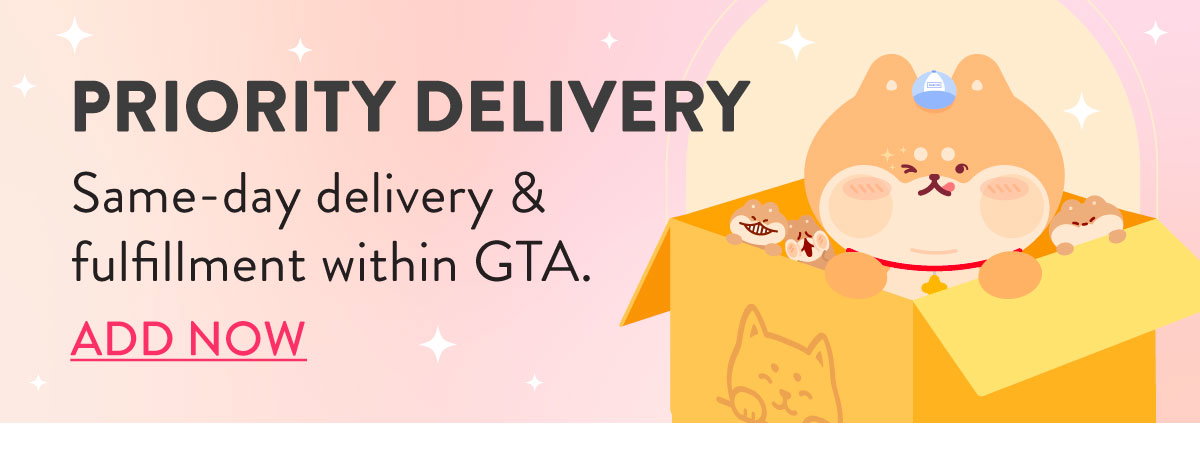PRIORITY DELIVERY: Same-day delivery & fulfillment within GTA. ADD NOW.