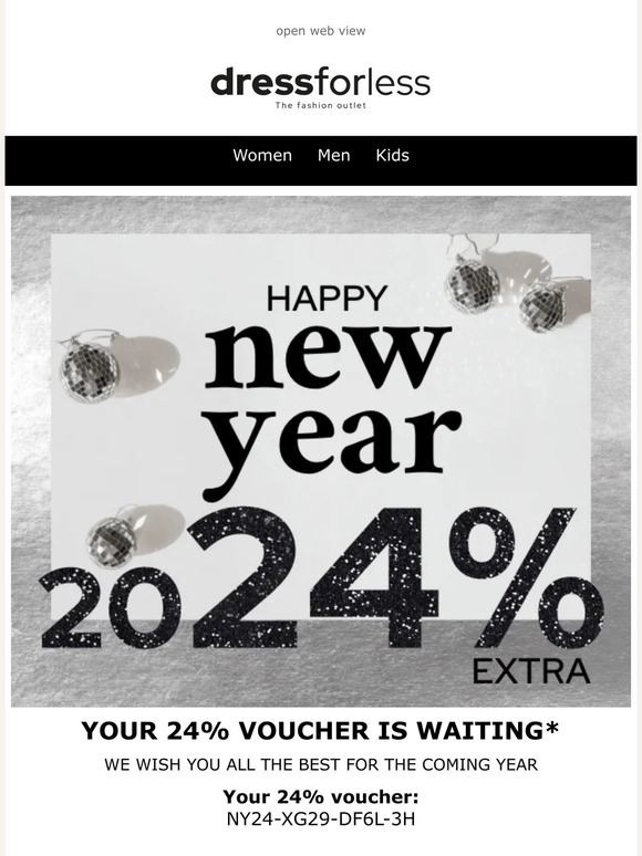 Your 24% voucher is waiting for you
