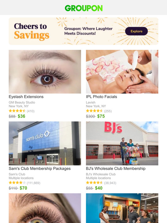 Groupon Eyelash Extensions and More Milled