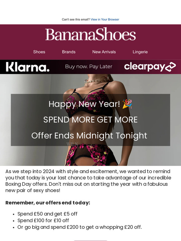 🎉 New Year, New Shoes! Last Chance for Our Exclusive Offers!